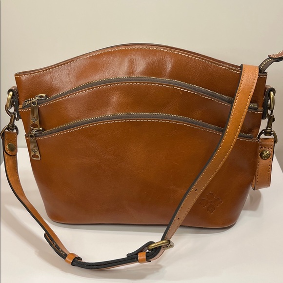 Patricia Nash Lorraine Leather Triple Zip Crossbody Bag - Picture 1 of 9